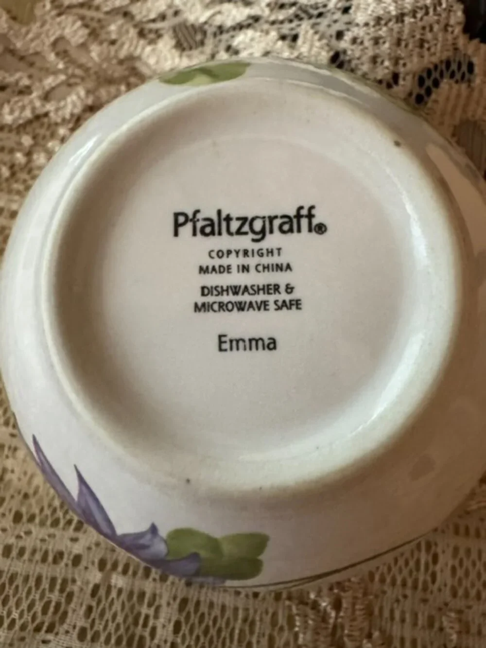 Pfaltzgraff ceramic bowl in the floral 